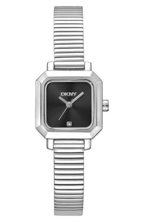 DKNY L 123 Bracelet Watch in Black/Silver at Nordstrom