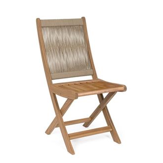 Konte Design Juego de 2 sillas plegables de madera de acacia