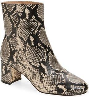Stuart Weitzman Wynn Snakeskin Print Bootie in Natural at Nordstrom Rack, Size 8.5