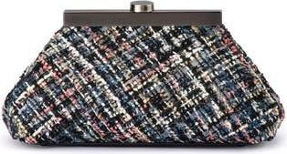 Olga Berg Mia Boucl&eacute; Clutch in Black at Nordstrom Rack