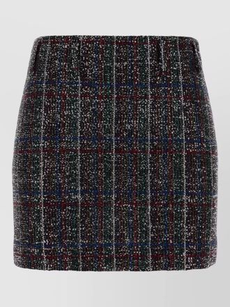 Missoni embroidered viscose blend mini skirt high waist