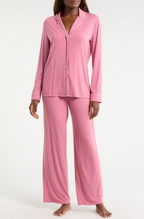 Nordstrom Moonlight Eco Knit Pajamas in Pink Heather at Nordstrom, Size X-Large
