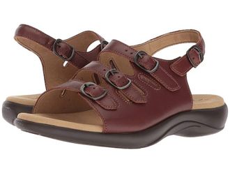 SAS Mystic Adjustable Comfort Sandal Womens Shoes Henna : 11.5 S - Slim (AAA), Leather
