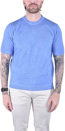 KANGRA T-shirt met ronde hals en korte mouwen - Heren - T-shirts - Blauw - 5XL - Katoen - Tops