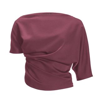 Swing Swing, Dames, Blouses & Shirts, Rood, Maat: S Satijn