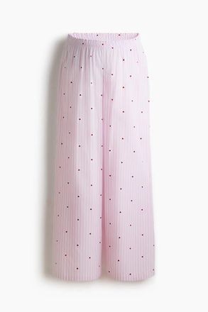 H&M Mama Cotton Pyjama Bottoms in Pink/hearts at Nordstrom, Size Xx-Large