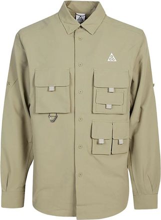 Nike Outdoor Tops, male, Beige, Size: S Dri-FIT UV Devastation Trail Shirt
