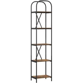 vidaXL Estante de libros Roble ahumado 40 x 30 x 183 cm vidaXL