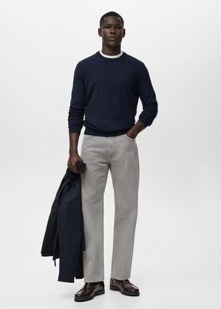 Mango Jeans Moby straight-fit grigio denim - Uomo - 44 - MANGO MAN