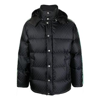 Gucci GG Nylon Jacquard Jacket With Web Black 715519-Z8A50-1043