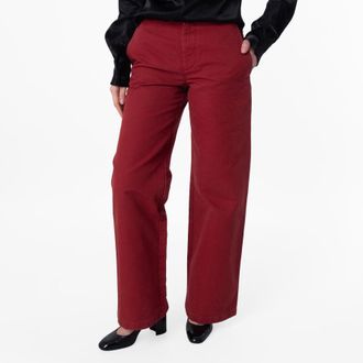Burberry B Logo Embroidered Wide-Leg Cotton Trousers, Brand Size 10 ( US Size 8 )