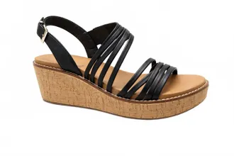 Corkys Footwear WomenS About Last Night Wedge Sandals In Black