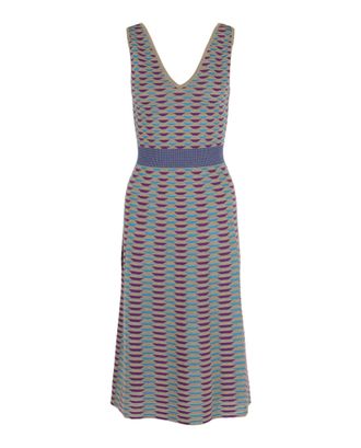 M Missoni Patterned Lam&eacute; Midi Dress