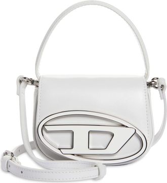 Diesel X-Small 1DR Leather Crossbody Bag in White at Nordstrom