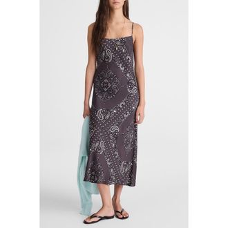 Madewell Cami Maxi Slip Dress in Chocolate Plum at Nordstrom, Size 12