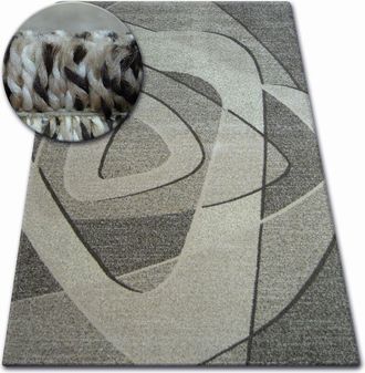 RugsX Rugsx - Carpet shadow 8594 brown / light beige beige 120x170 cm