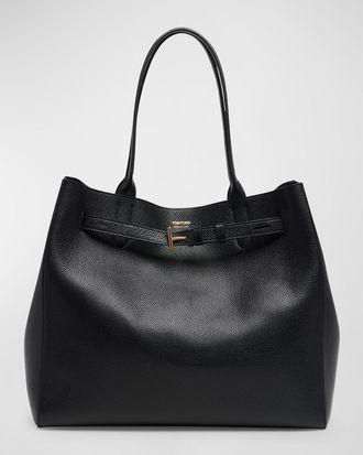 Tom Ford Audrey Large Tote Bag in Grain Leather