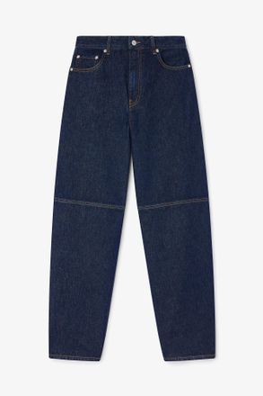 Ganni Navy Stary Jeans in Dark Rinse Denim - Size 24W/33L Organic Cotton