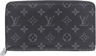 Louis Vuitton Black Monogram Eclipse Monogram Eclipse Long Wallet (Bi-Fold) (Pre-Owned)