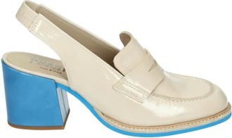 Pertini Beige Sling-back Sandaal met Rubberen Zool - Dames - Pumps - Beige - 40 1/2 EU - Schoenen