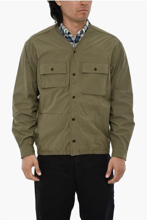 Woolrich Solid Overshirt HIGH AERATION with Front Button Closure size Xl