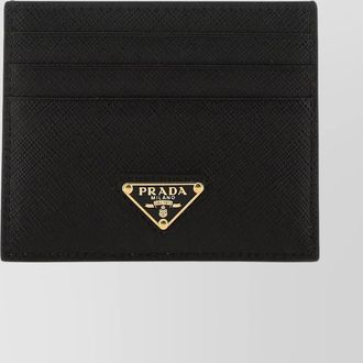 Prada textured leather card holder
