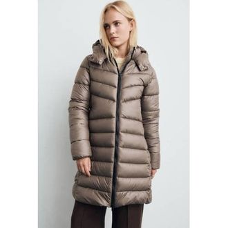 Mango gewatteerde jas bruin