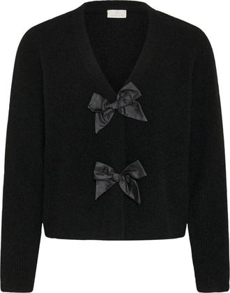 Kaffe Maglia a V - - Knitwear - Donna - Nero - XS