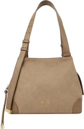 A|X Armani Exchange Borsa Shopper Xw002604 Af22666 - - Bags - Donna - Beige - ONE SIZE