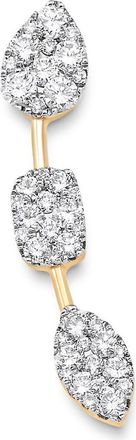 Sara Weinstock Reverie Three-Cluster Diamond Ear Crawler Earrings in 18K Yellow Gold at Nordstrom