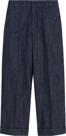 Max Mara Wide Trousers, female, Blue, Size: 2XS Melodia Trousers