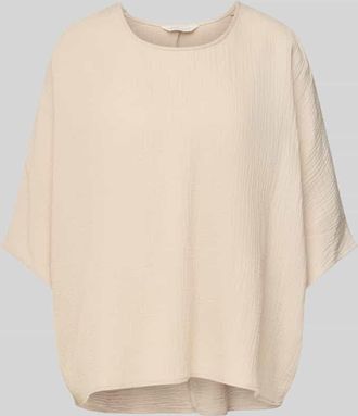 Apricot Relaxed Fit Blusenshirt mit Rundhalsausschnitt in Sand, Gr&ouml;&szlig;e S/M