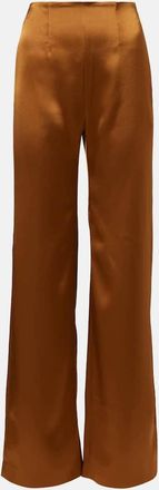 Galvan Sister Moon satin wide-leg pants