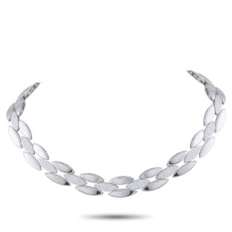 Roberto Coin 18K White Gold 2.50ct Diamond Choker Necklace RC05-040826