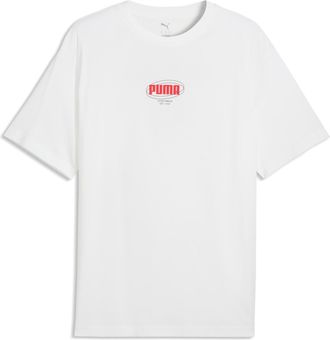 Puma T-Shirt PUMA ESS LOGO LAB RELAXED STORY 1 TEE, Herren, Gr. XXL, puma wei&szlig;, Jersey, Obermaterial: 100% Baumwolle, unifarben, relaxed fit normal, Rundha
