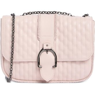 Longchamp Amazone Small Quilted Leather Crossbody Bag in Pale Pink at Nordstrom Rack