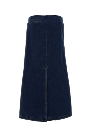 Magda Butrym 130925 Navy Exterior: Cotton Gonne Skirt