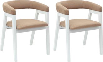 vidaXL Sillas De Comedor 2 Uds. Madera De Caucho S&oacute;lido Vidaxl