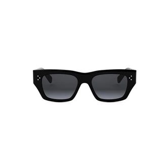 Celine Sunglasses, unisex, Black, Size: 53 MM Bold 3 Dots HD Square Sunglasses