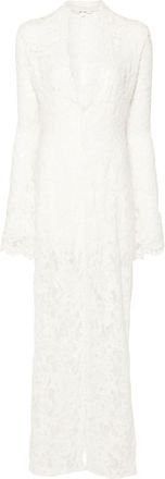 Manurí Sally lined dress - women - Viscose/Cotton/Viscose/Polyester/Elastane - L - White