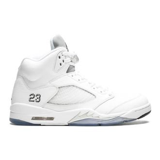 Nike Sport Shoes, male, White, Size: 12 1/2 US Air Jordan 5 Retro