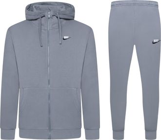 Nike Foundation Mens Tracksuit In Cool Grey Cotton - Size X-Large