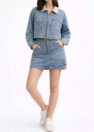 Habitual Utility Mini Skirt In Cove