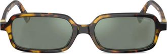 Miu Miu Eyewear Zonnebril met rechthoekig montuur - Bruin