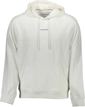 Calvin Klein Heren, Sweatshirts & Hoodies, Wit, Maat: 2XL Katoen