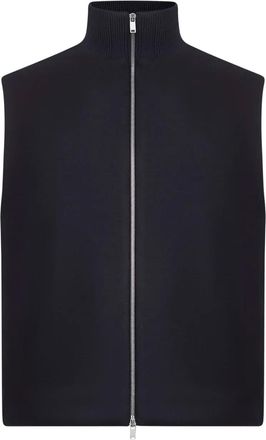Jil Sander Gilet con zip - Blu