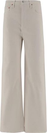 Re/Done Mujer, Pantalones, Marrón, Talla: W25