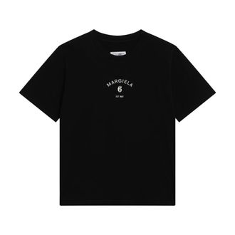Maison Margiela T-Shirts, male, Black, Size: XL Logo T-Shirt