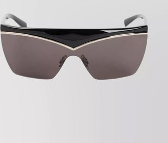 Saint Laurent sl 614 mask sunglasses with metal accents