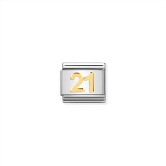 Nomination Unisex Celebrate Links Bracelet In 21 Gold